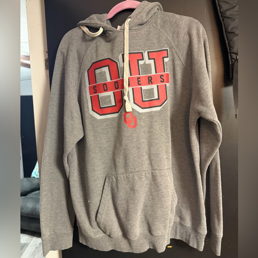 Gray OU Sooners Hoodie